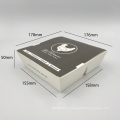 Customized disposable 2 compartment paper box take away